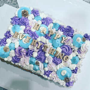 Floral Designed Sheet Cake